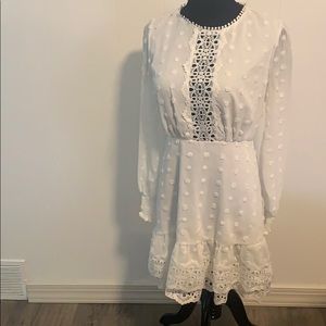 White mini dress brand simple